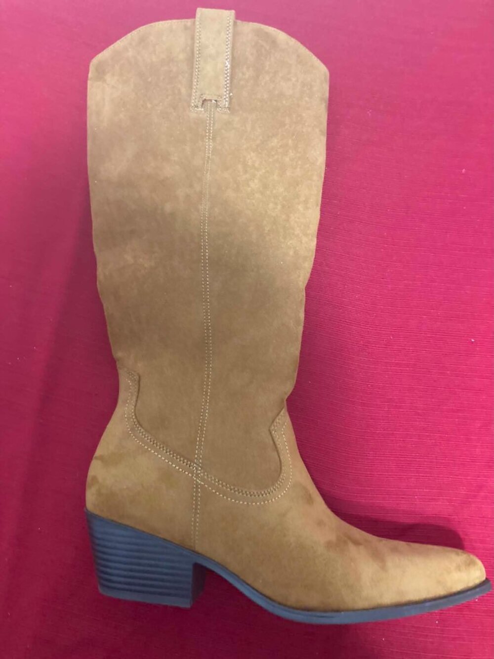 BNIB Sonoma Francisco Knee High Women's Size 10 US Western Suede Feel Boots